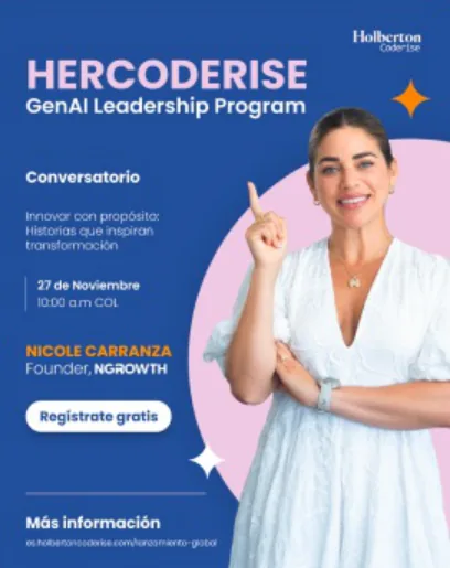 Post de NGrowth anunciando el conversatorio Innovar con propósito